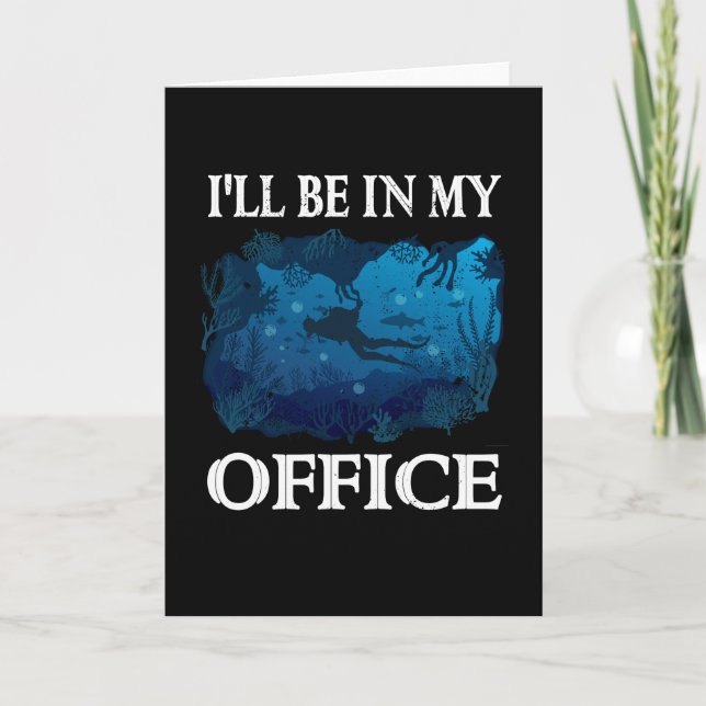 Scuba Diver Ocean Scuba Diver Unterwassertaucher Karte (Vorderseite)