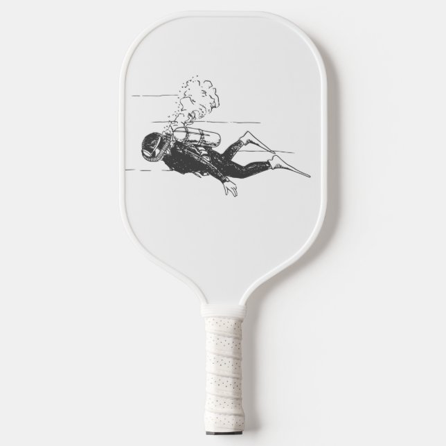 Scuba Diver Pickleball Schläger (Vorderseite)