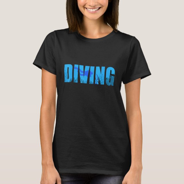 Scuba Diver Reef T-Shirt (Vorderseite)