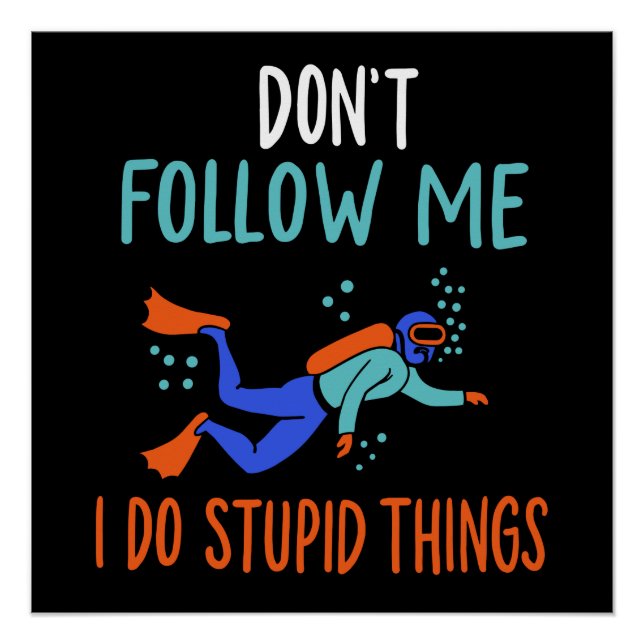 Scuba Diver Scuba Diving Poster (Vorderseite)