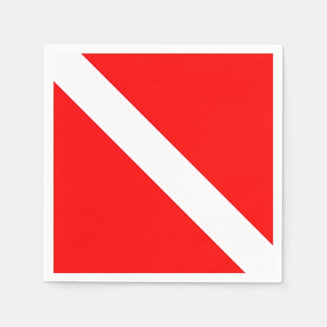 Scuba Diver Serviette (Vorderseite)