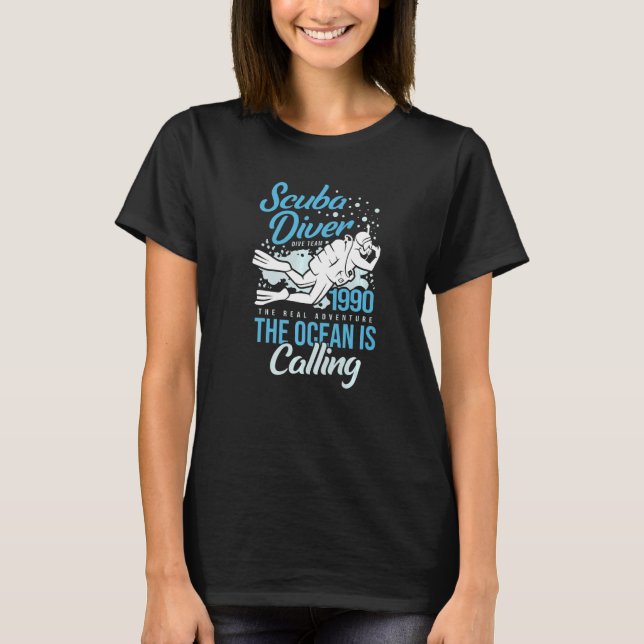 Scuba Diver Team Artwork Scuba Diving T-Shirt (Vorderseite)