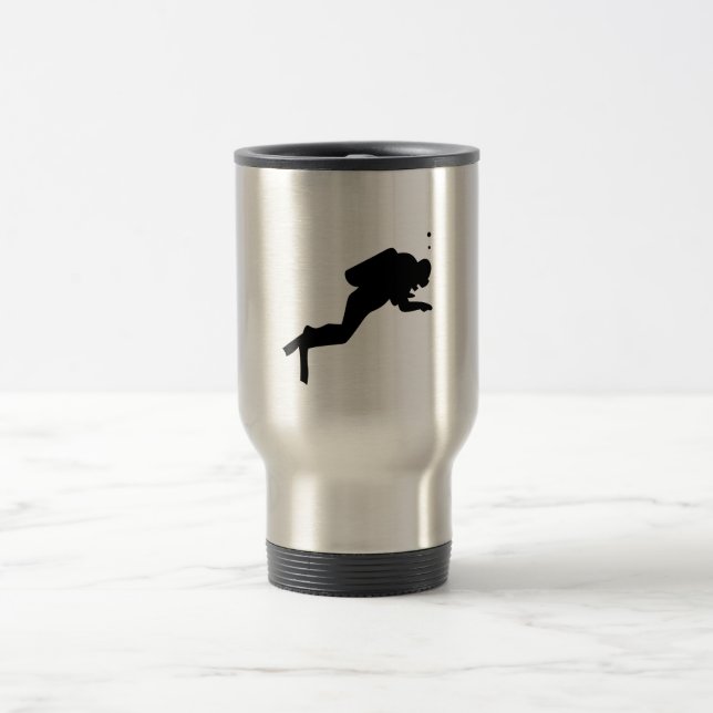 Scuba Diver - Travel Mug Reisebecher (Mittel)