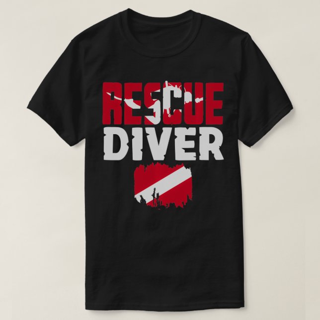 Scuba Divers Certified Rescue Diver T-Shirt (Design vorne)