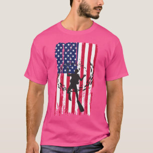 Scuba Diving American Flag Scuba Diver T-Shirt