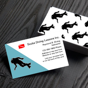Scuba Diving Business Cards Visitenkarte