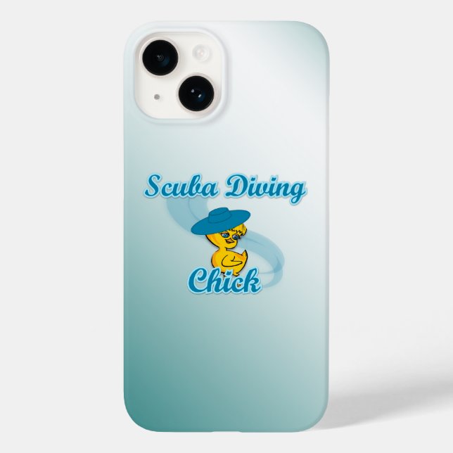 Scuba Diving Chick #3 Case-Mate iPhone Hülle (Rückseite)