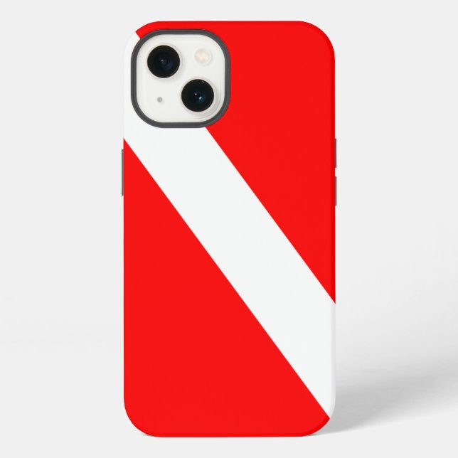Scuba Diving Dive Flag iPhone Hülle (Rückseite)
