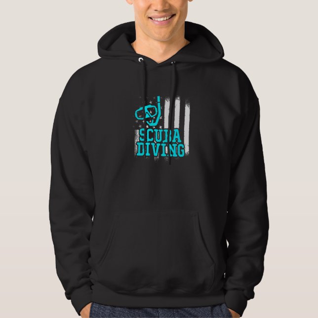 Scuba Diving Diver 3 Hoodie (Vorderseite)