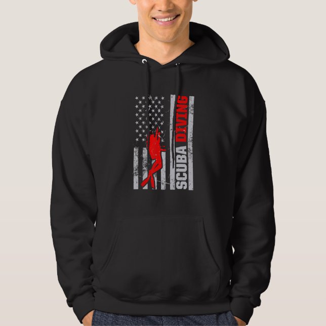 Scuba Diving Diver 3 Hoodie (Vorderseite)