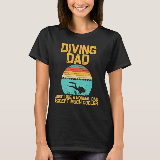 Scuba Diving For Dad Grandpa Underwater Divers T-Shirt (Vorderseite)