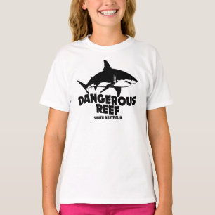 Scuba Diving Great White Haie - Gefährliches Riff T-Shirt