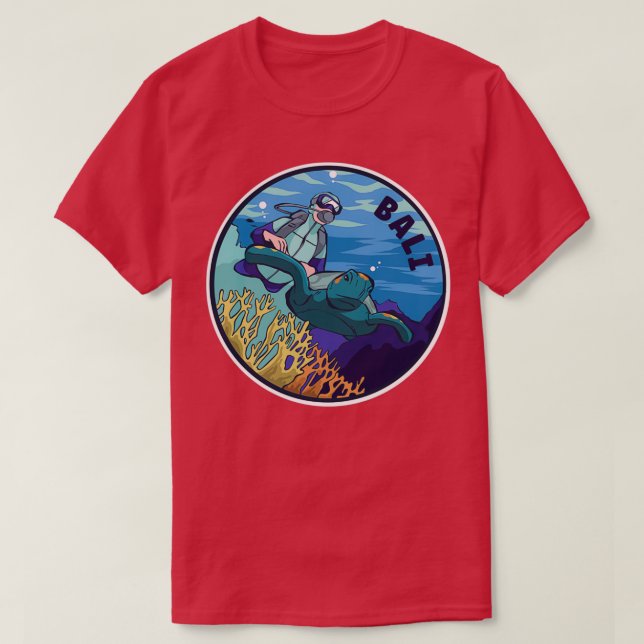 Scuba Diving In Bali T-Shirt (Design vorne)