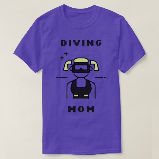 Scuba Diving Mama T-Shirt (Design vorne)