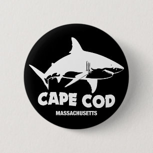 Scuba Diving Mit großen weißen Haien - Cape Cod Button