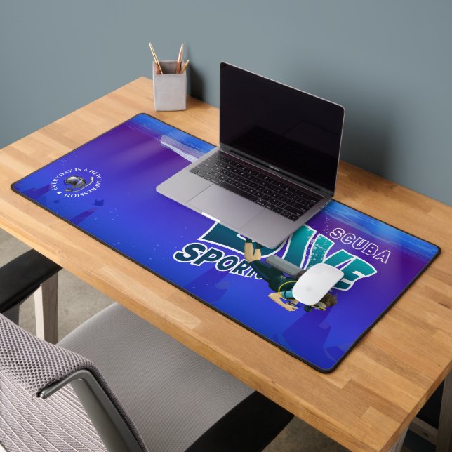 Scuba Diving | Mousepad Schreibtischunterlage (Büro 2)