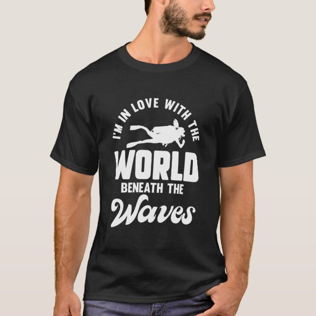 Scuba Diving Ocean Open Water Scuba Diver Underwat T-Shirt (Vorderseite)