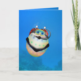 Scuba Diving Ostereier Feiertagskarte