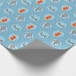 Scuba Diving Pattern - Niedliches Thema Geschenkpapier