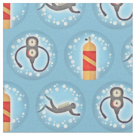 Scuba Diving Pattern - Niedliches Thema Stoff