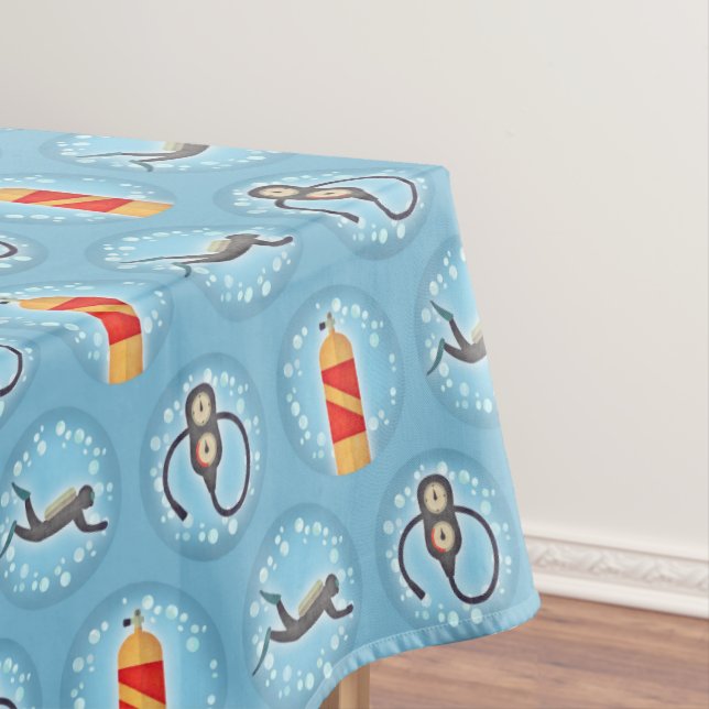 Scuba Diving Pattern - Niedliches Thema Tischdecke (Beispiel)