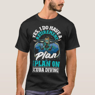 Scuba Diving Plan Funny Remüde Diver T-Shirt