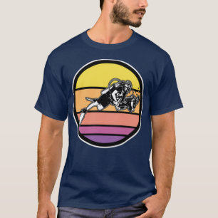 Scuba Diving Synthwave T-Shirt