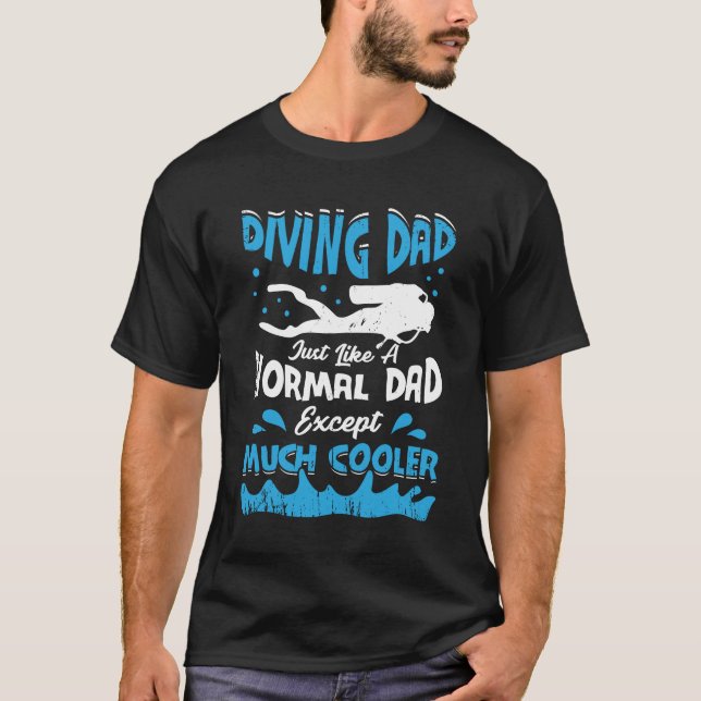 Scuba Diving Vater Diver Vaterlehrer Geschenk T-Shirt (Vorderseite)