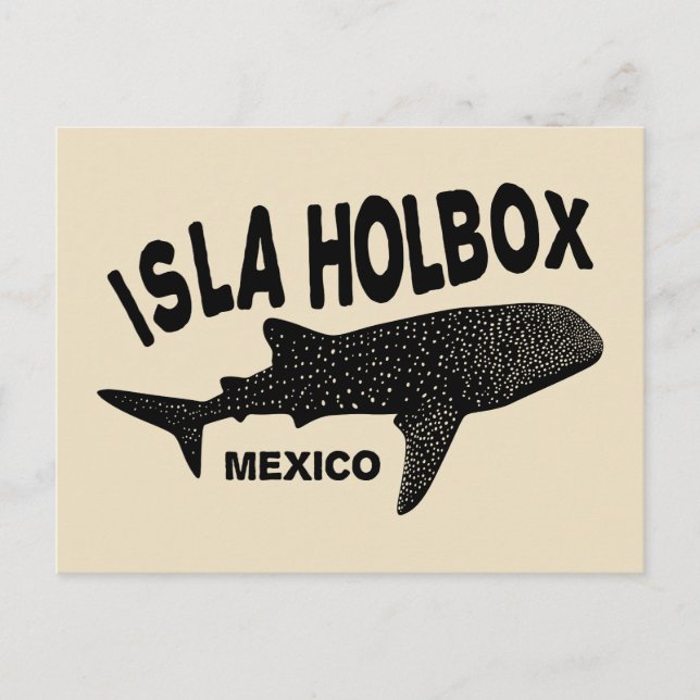 Scuba Diving with Whale Sharks Isla Holbox Mexiko Postkarte (Vorderseite)