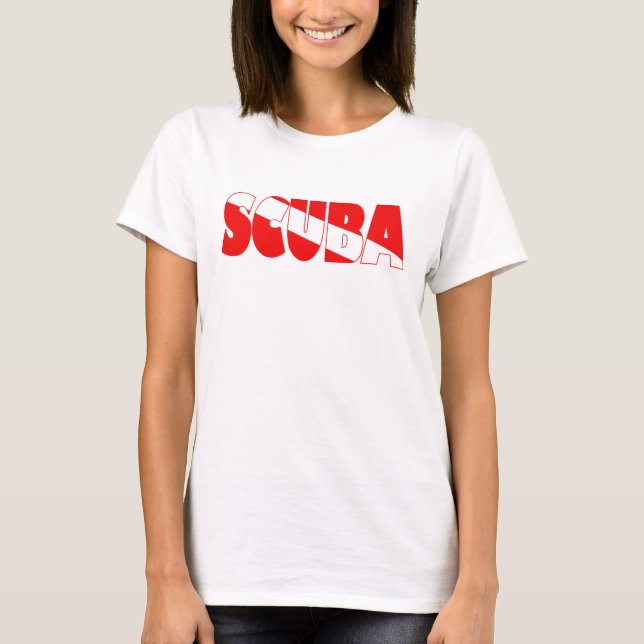 Scuba (Englisch) T-Shirt (Vorderseite)