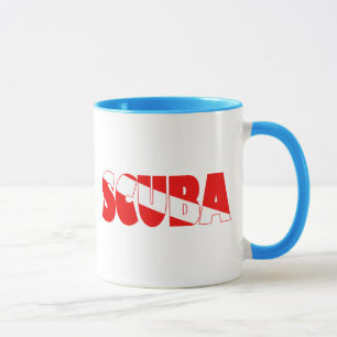 Scuba (Englisch) Tasse