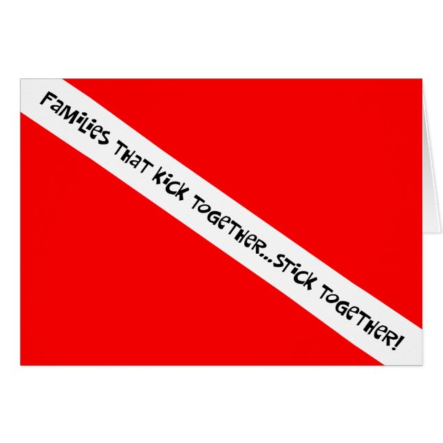 Scuba Families kick Together Stick Together (Vorderseite (Horizontal))