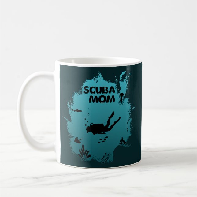 Scuba-Mama Kaffeetasse (Links)