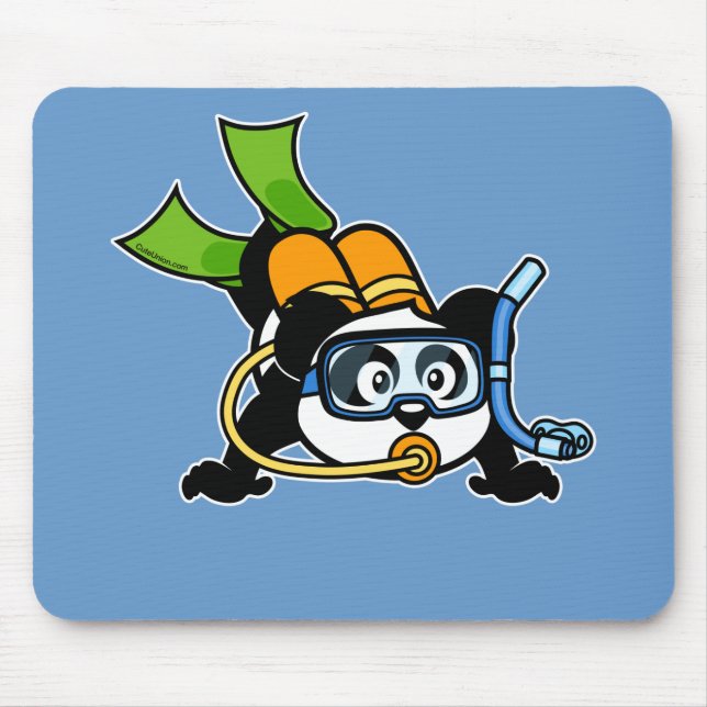 Scuba Panda Mousepad (Vorne)