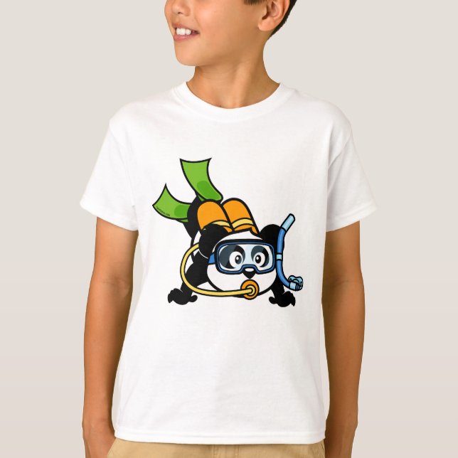Scuba Panda T-Shirt (Vorderseite)