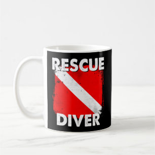Scuba Rescue Diver für Tauchlehrer Kaffeetasse