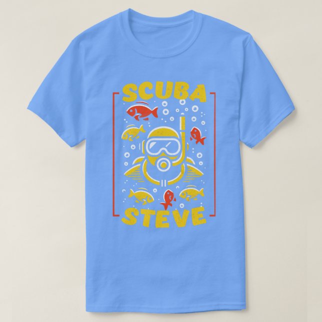 Scuba Steve Diving Fan Art T-Shirt (Design vorne)