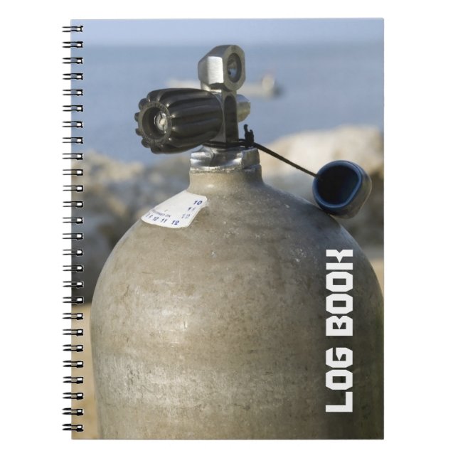 Scuba Tank Dive Log Book Notizblock (Vorderseite)