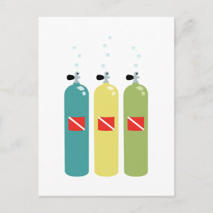 Scuba Tanks Postkarte
