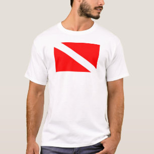 Scuba-Taucher-Symbol mit roter Diagonale T-Shirt