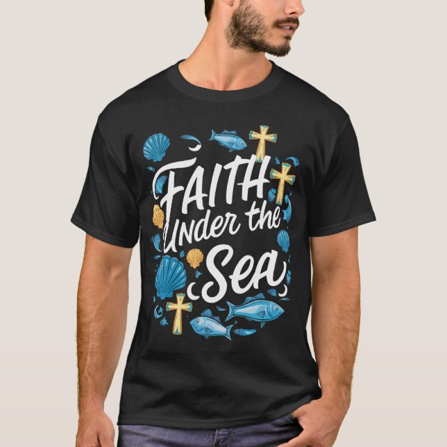 Scuba Vbs Squad Vacation Bible School Christian Te T-Shirt (Vorderseite)