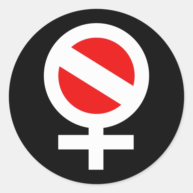 Scuba Woman Runder Aufkleber (Vorderseite)