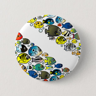 Scubadorable Taucher kennzeichnen unten Button