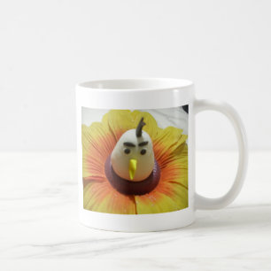 Sculpted Bird in Sunflower Art Print Kaffeetasse