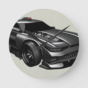 Sculpted Speed: Wanduhr für Oldtimer-Enthusiasten