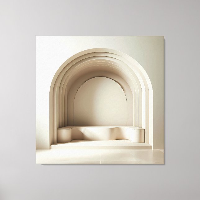 Sculptural Arch Alcove Leinwanddruck (Vorderseite)