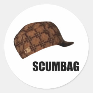 Scumbag Steve Hat Meme Runder Aufkleber