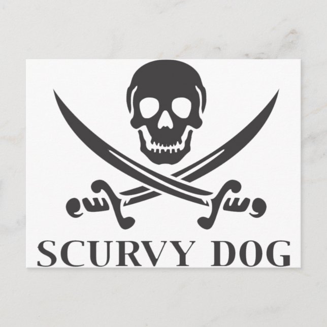 Scurvy Dog Postkarte (Vorderseite)