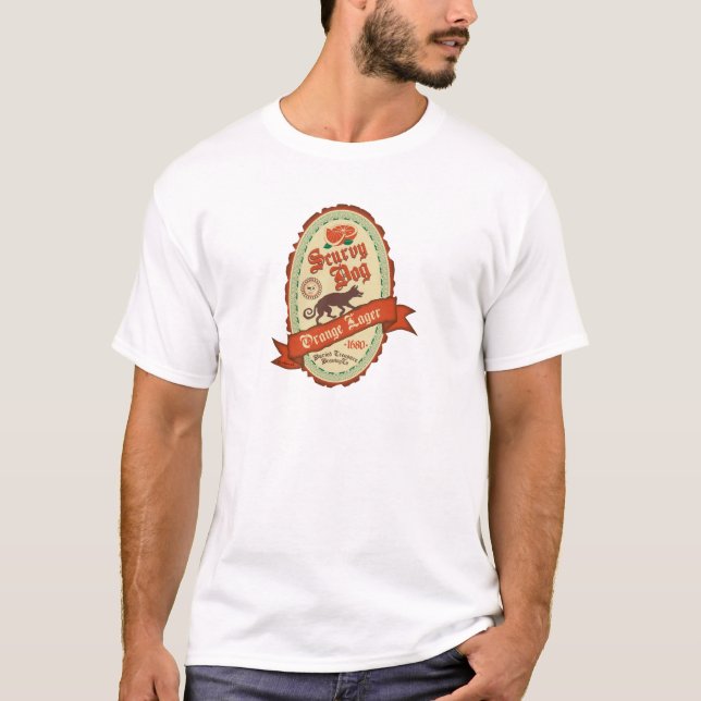Scurvy Hundeorangen-Lager T-Shirt (Vorderseite)