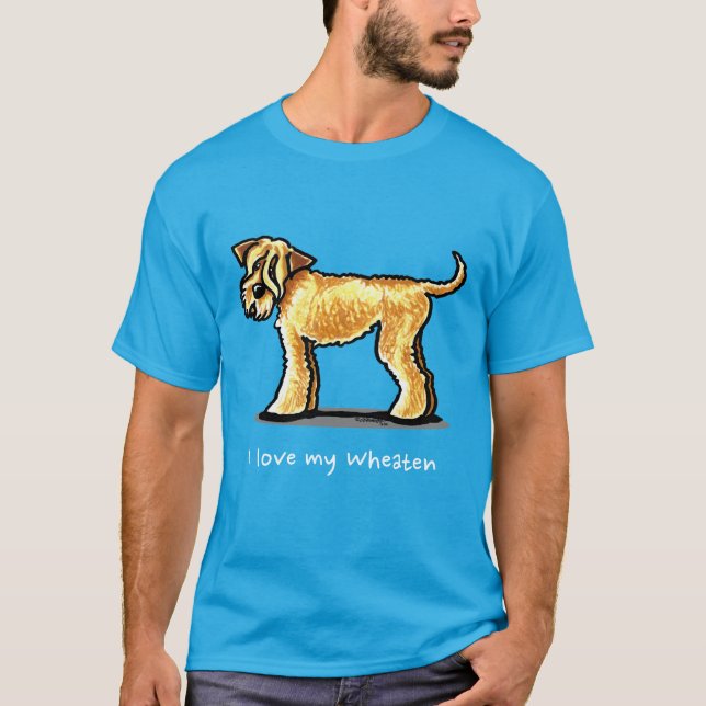 SCWT Wheaten Terrier Personalisiert T-Shirt (Vorderseite)